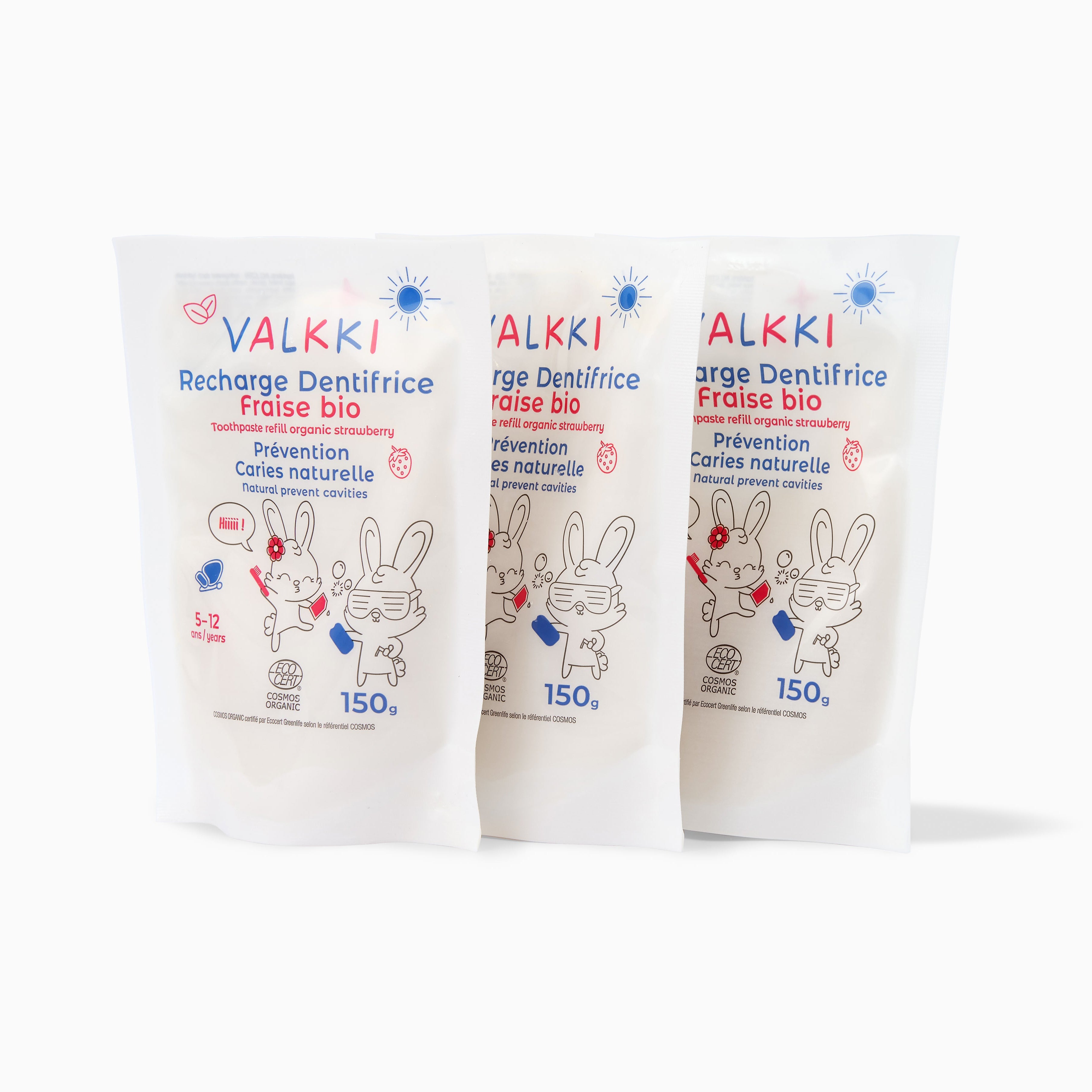 Packen Sie 3x Valkki Nachfüllpackungen für Kinder ein