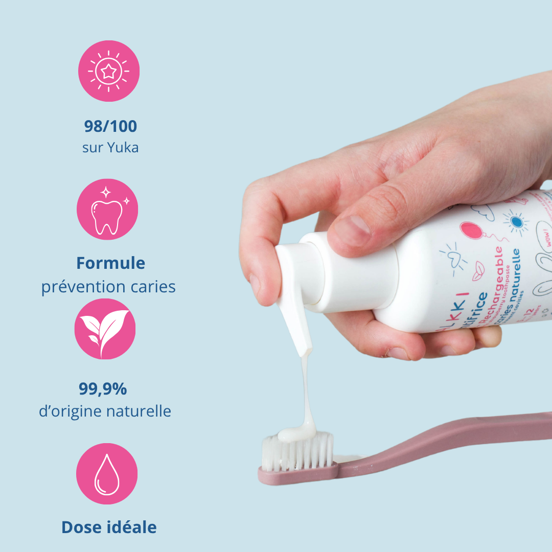 Recharge Dentifrice Fraise Bio - Enfant